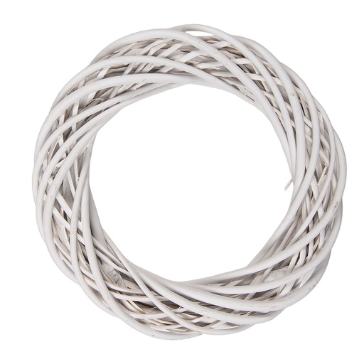 Decoration Couronne Blanc Ø 30x6 cm