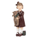 Christmas Decoration Child Brown Green 6x5x15 cm