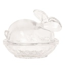 Bonbonniere mit Deckel Transparent 12x8x9 cm