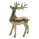 Clayre & Eef Decoratie Beeld Hert Goudkleurig Kunststof