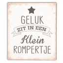 Textschild Beige Schwarz 13x1x15 cm