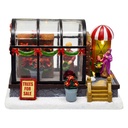 Clayre & Eef Decoratie Huis met LED Huis Bruin Kunststof