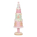 Décoration de Noël Sapin de Noël Rose Vert Ø 8x26 cm
