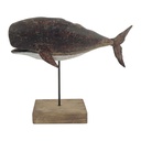 Décoration Baleine Marron Blanc 27x8x21 cm