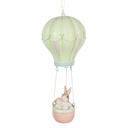 Décoration pendentif Lapins Beige Vert Ø 14x34 cm
