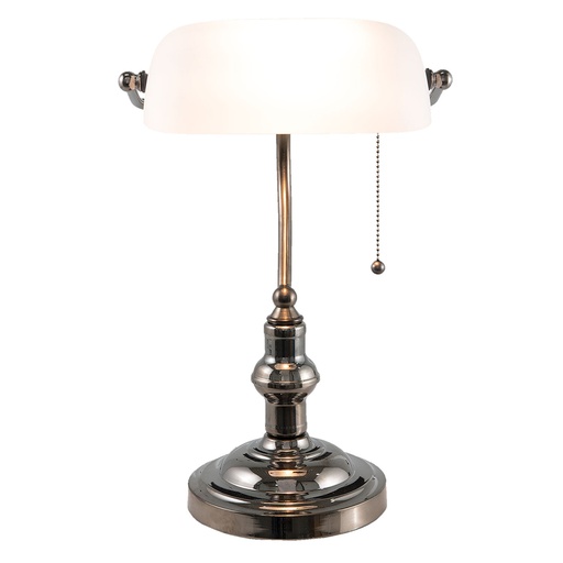 Lampe de bureau Lampe de banquier Blanc 27x23x42 cm E27/max 1x60W