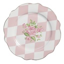 Geschirr Frühstuckteller Rosa Ø 20x2 cm