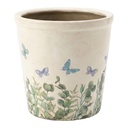 Blumentopf für Innen Beige Grün Ø 15x14 cm
