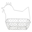 Korb Huhn Weiß 27x16x27 cm