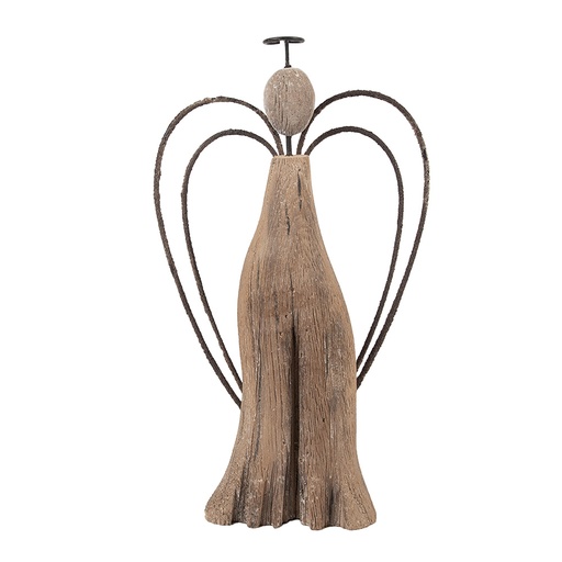 Christmas Decoration Angel Brown 14x4x26 cm