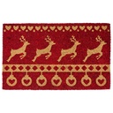 Doormat Inside Red Brown 75x45x1 cm