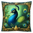 Cuscino imbottito Verde Blu 45x45x4 cm