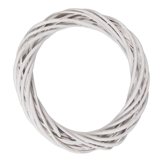 Decoration Couronne Blanc Ø 20x4 cm