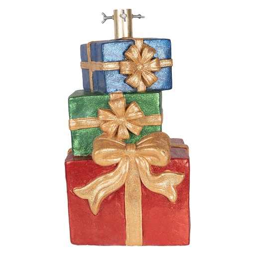 Clayre & Eef Kerstboom Standaard Cadeau 25x28x48 cm Rood Keramisch materiaal