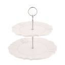 Alzatina 2 Livelli Beige Ø 25x23 cm