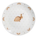 Assiette à dîner Blanc Marron Ø 26x2 cm