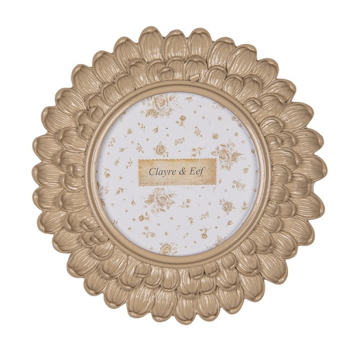 Photo frame Beige Ø 17x3 cm / Ø 10 cm