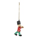 Décoration pendentif soldat Rouge Vert 4x2x8 cm