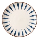 Assiette à dîner Blanc Bleu Ø 25x2 cm