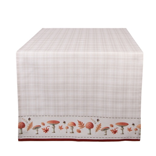 Chemin de table Beige Marron 50x140 cm