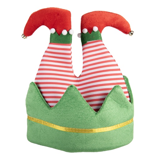 Cappello di babbo natale Verde Rosso 30x33 cm
