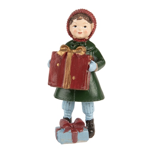 Christmas Decoration Child Green Red 5x5x12 cm