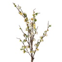 Branche décorative avec fleurs Blanc 88 cm