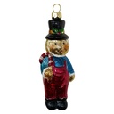 Weihnachtsanhänger Braun Rot 10 cm