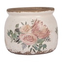 Vaso Porta Pianta Beige Rosa Ø 12x10 cm