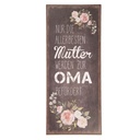 Textschild Mehrfarbig 13x1x30 cm