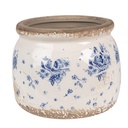 Pot de fleurs d'intérieur Beige Bleu Ø 12x10 cm
