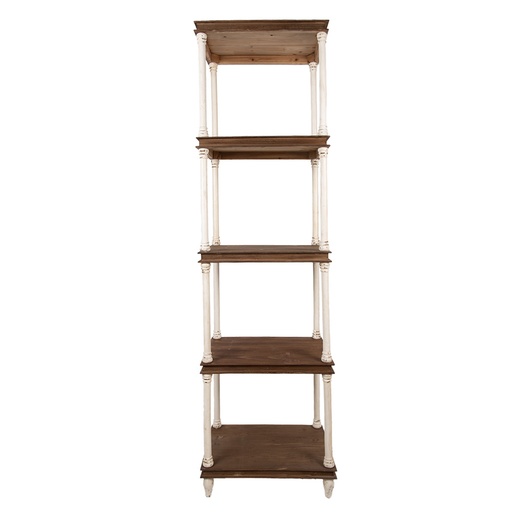 Clayre & Eef Armoire 55x40x210 cm Blanc Bois