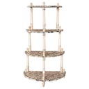 Support mural Blanc Marron 100x50x170 cm