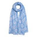 Sjaal 85x180 cm blauw