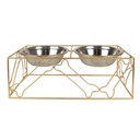 Dieren voerbak 38x20x14 cm / 2x500 ml