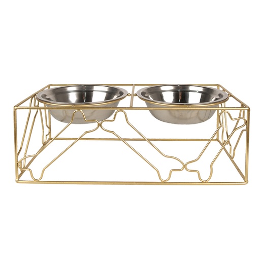 Dieren voerbak 38x20x14 cm / 2x500 ml