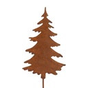 Gartenstecker Weihnachtsbaum Braun 11x1x50 cm