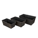 Planthouder (3) 26x17x12 / 23x14x10 / 21x11x9 cm