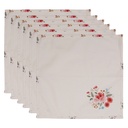 Tovaglioli in cotone set da 6 beige 40x40 cm