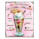 Text Board Pink 20x1x25 cm