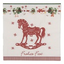 Paper napkins White Red 33x33 cm (20)