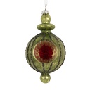Palla di natale Verde Rosso 7x6x13 cm