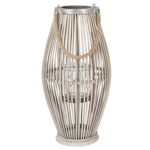 Lanterna Decorative Grigio Ø 25x50 cm