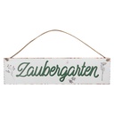Text Board White Green 40x1x10 cm