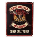 Textschild Schwarz 20x1x25 cm