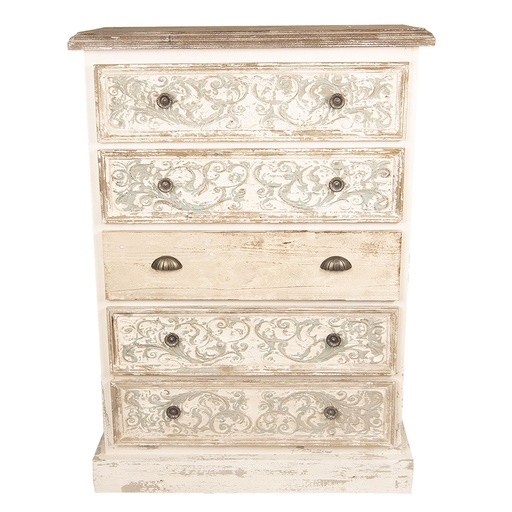 Cassettiera Bianco 85x36x120 cm