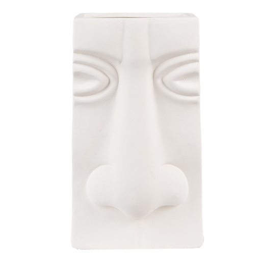 Décoration vase Blanc 15x9x25 cm