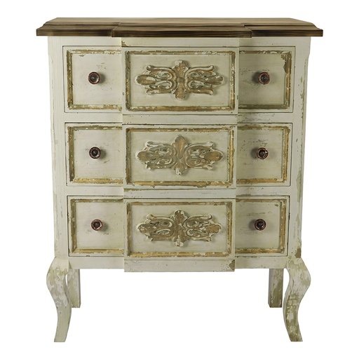 Kommode Beige Braun 87x37x103 cm