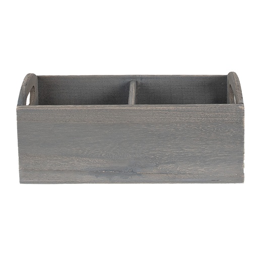 Clayre & Eef Brievenhouder 30x15x13 cm Grijs Hout