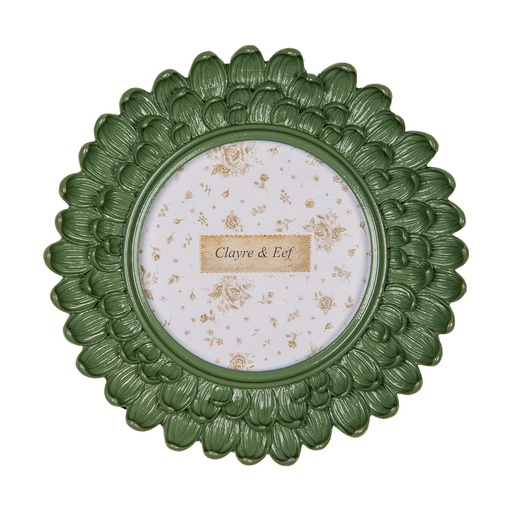 Photo frame Green Ø 17x3 cm / Ø 10 cm